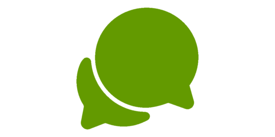 grünes Chat Icon